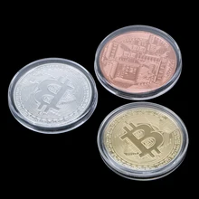 NICEYARD 1 шт. золотые памятные монеты физическая позолоченная монета Биткоин антикварная имитация коллекционного искусства BTC металл