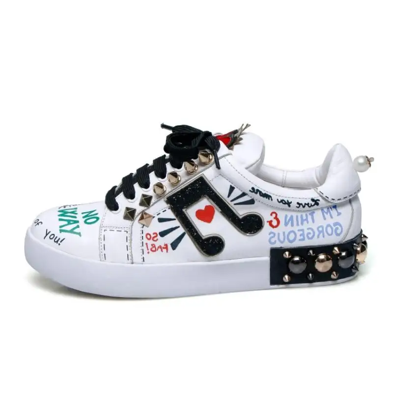 Роскошные брендовые Дизайнерские кроссовки женские с принтом букв и граффити