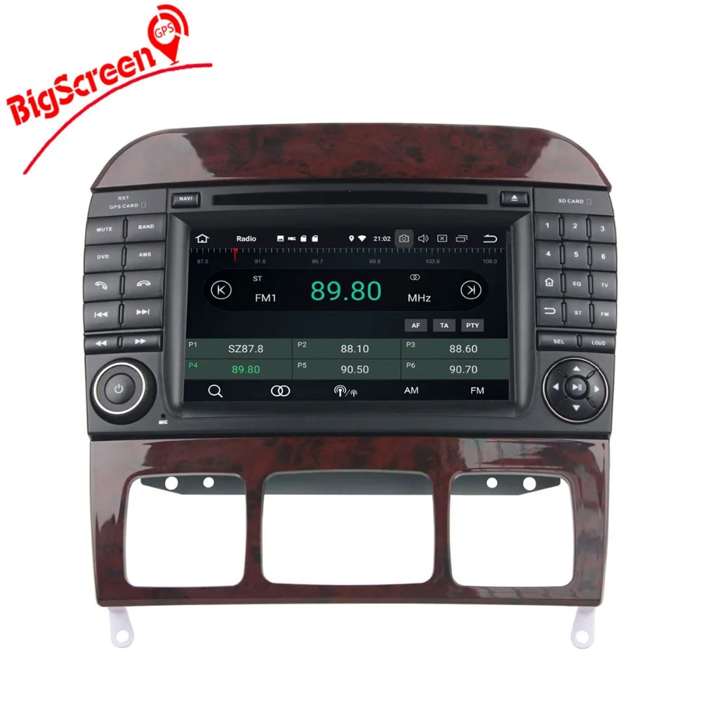 Excellent 2 Din Android 8.0 RAM 4GB+32GB 8 Core Car Radio GPS Navi For Mercedes Benz S-Class W220 S280 S320 S350 Radio Wifi DAB+BT stereo 2
