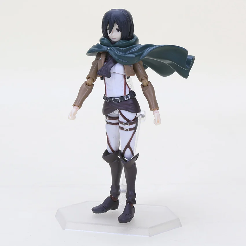 14 см аниме атака на Титанов фигурка Shingeki No Kyojin Mikasa Ackerman 203 Levi Figma 213 Eren 207 Figma ПВХ Модель игрушки