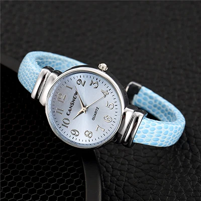 CANSNOW, роскошные женские часы-браслет, женские часы, модные часы на запястье, повседневные женские наручные часы, часы, Relogio Feminino - Цвет: Синий