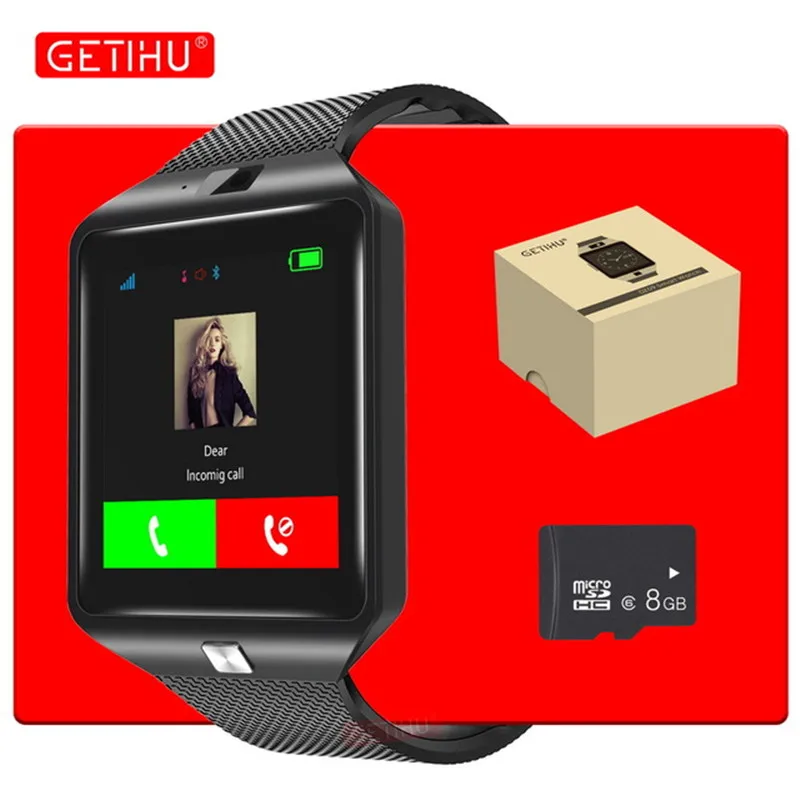 

GETIHU Bluetooth DZ09 Smartwatch Sport SIM Digital Camera Wrist Phone Smart Watch Men For Apple Android Wach Wearable Devices