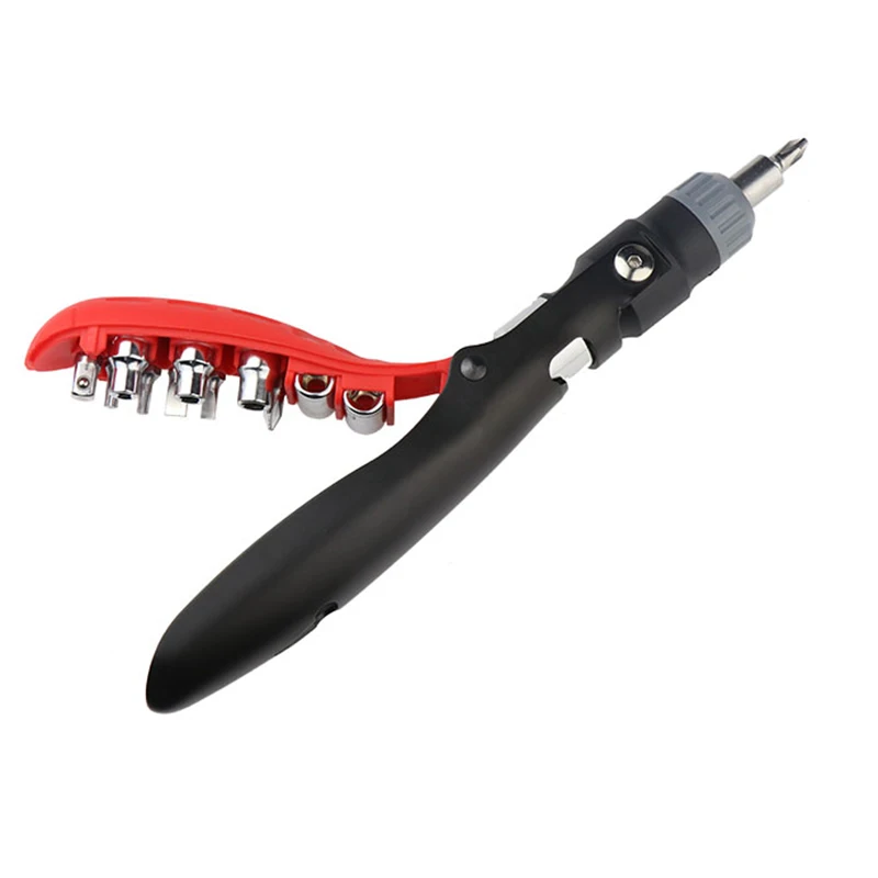 

Multifunction Hammer Ratchet Screwdriver Socket Wrench Spanner Drive Tool Safety Hand Tool --M25