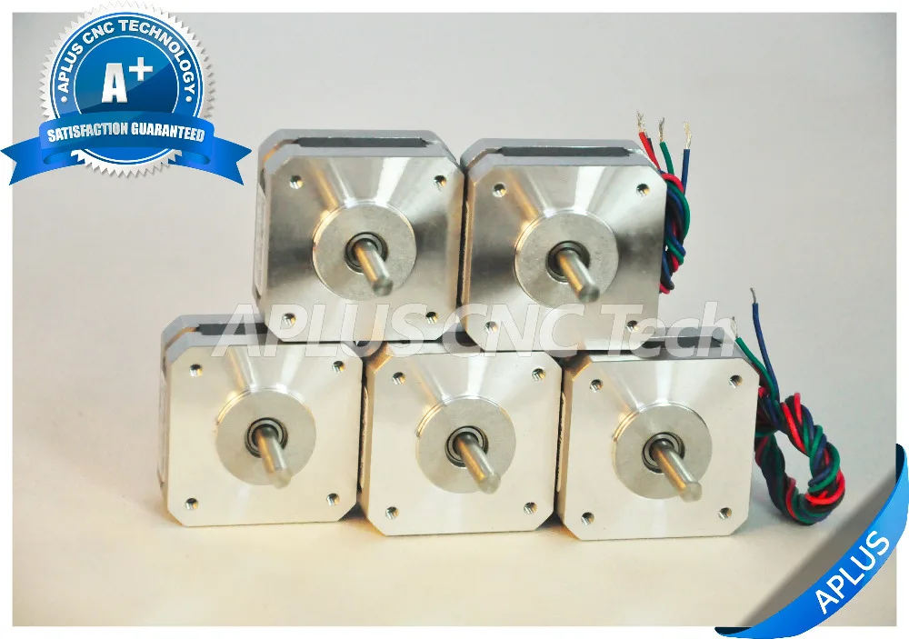 

5PCS NEMA 17 Stepper Motor, 14.1oz-in 20mm 0.8A, 1.8degree, 4wires