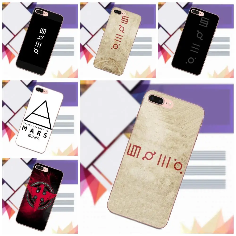 

Vvcqod 30 Seconds To Mars Symbols TPU Case Mobile For Apple iPhone 4 4S 5 5C 5S SE 6 6S 7 8 Plus X For Moto G G2 G3
