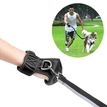 

Pet Dog Leash Gloves Set Dog Running Exercise Leash with Adjustable Wrist Gloves TB Sale