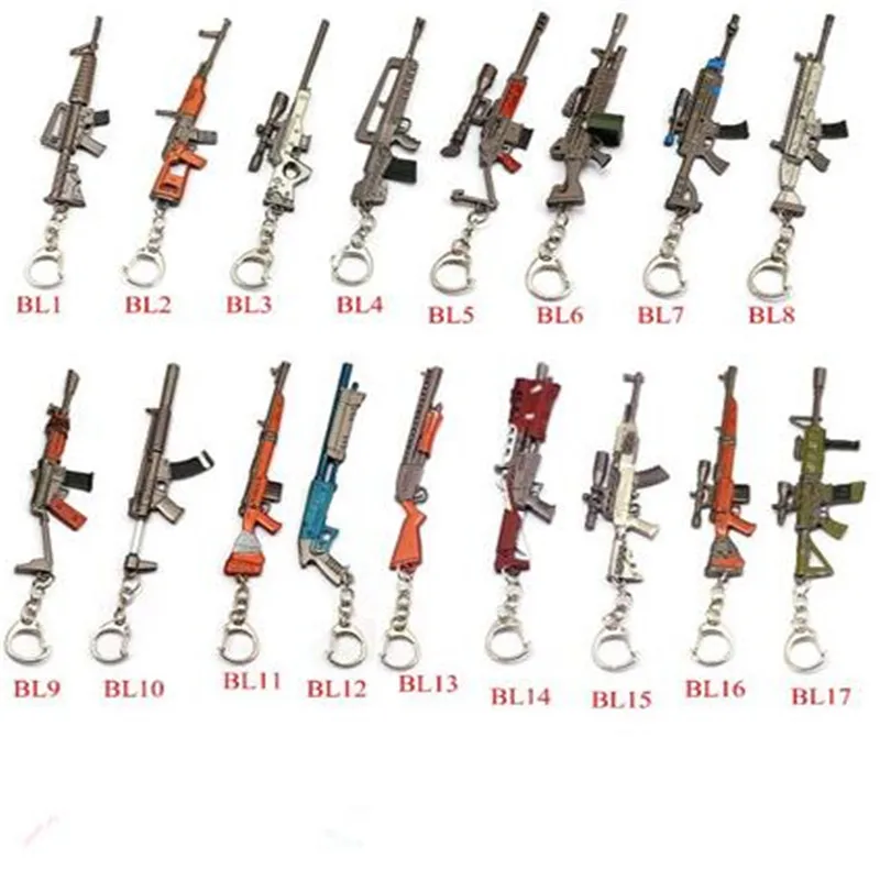 HSIC 18 стилей битва Ройал брелок 3D пистолет Модель 12 см кулон оружие брелок держатель для мужчин chaviro llaveros ювелирные изделия