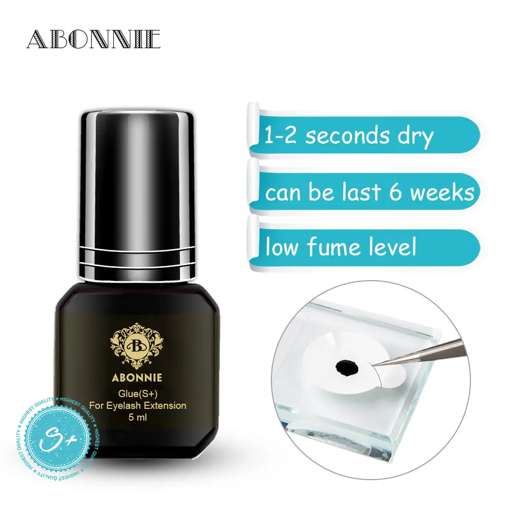 Cola de Extensão de Cílios Tempo Seco Cílios Cola Pro Lash Adesivo Preto Retenção 5-7weeks Msds 5ml 0.5-2s 3 5ml cola de extensão de cílios 0.5-2s