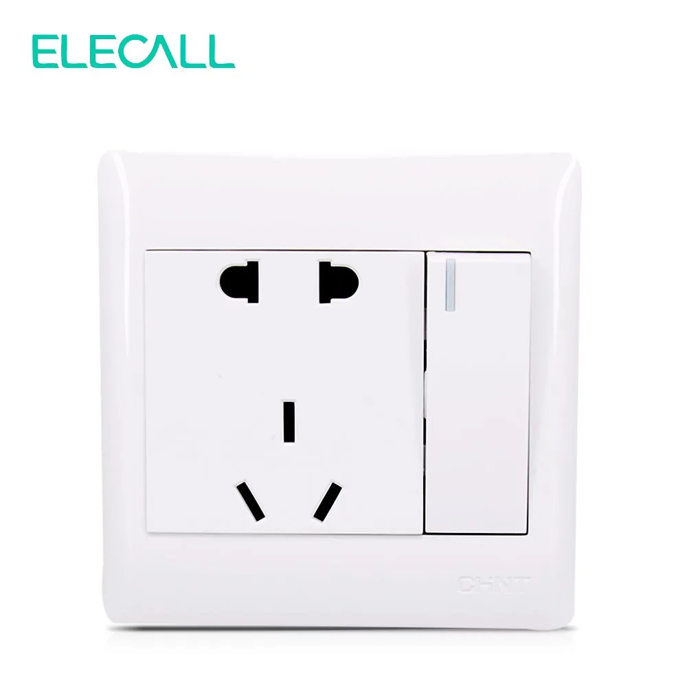 Flush Type Single Control Home Switch Simple Five Jack Plug Socket