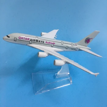JASON TUTU 16cm QATAR Airways Airbus A380 Plane Model Airplane Model Aircraft Model 1:400 Diecast Metal Airplanes Plane Toy 40cm a330 resin aircraft model sichuan airlines airplane model airbus airways china sichuan air aviation model stand craft a330