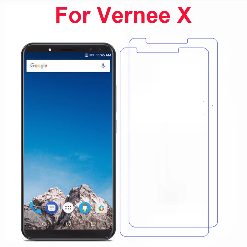 

2PCS For Vernee X Tempered Glass Cover 9H 2.5D Ultra-Thin Front Phone Films Screen Protector For Vernee X Case Mobile Phone Film
