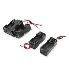 ^#Cheap 600pcs/lot MasterFire Black Plastic 2-Layers 4 x 1.5V AAA Battery Back To Back Holder Case Cover Box Storage with Wire Leads ^#Cheap 600pcs/lot MasterFire Black Plastic 2-Layers 4 x 1.5V AAA Battery Back To Back Holder Case Cover Box Storage with Wire Leads