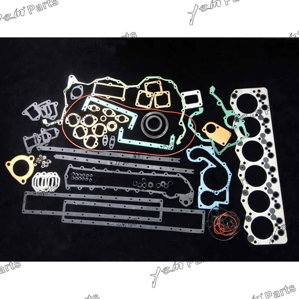 For Komatsu engine parts 6D108 S6D108 Full gasket set with cylinder