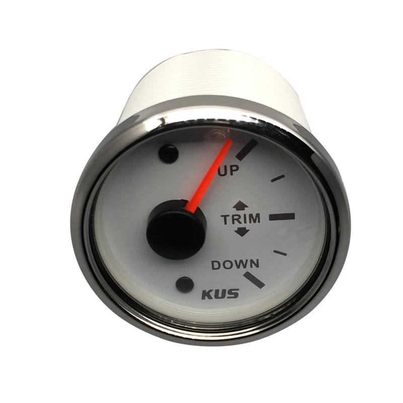 KUS 2" Boat Gauge Marine Trim Gauge Indicator for Inboard Outboard Engine 0-190ohm Signal