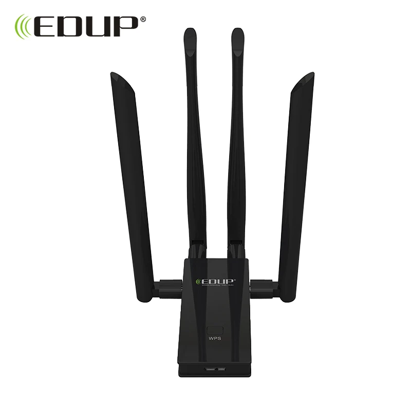 

EDUP 5GHz usb wi-fi adapter 1900mbps 802.11ac long distance wifi receiver 4*6dBi antennas Dual Band USB 3.0 Ethernet Adapter