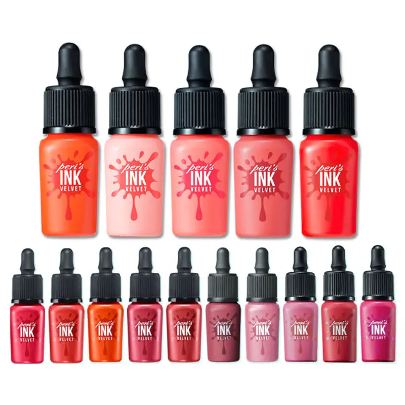 PERIPERA Peri's Ink The Velvet 15 цветов 8 г долгостойкая бархатная жидкая помада для губ