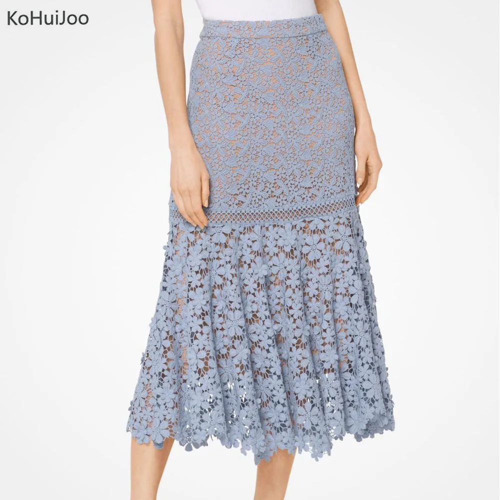 long lace maxi skirt