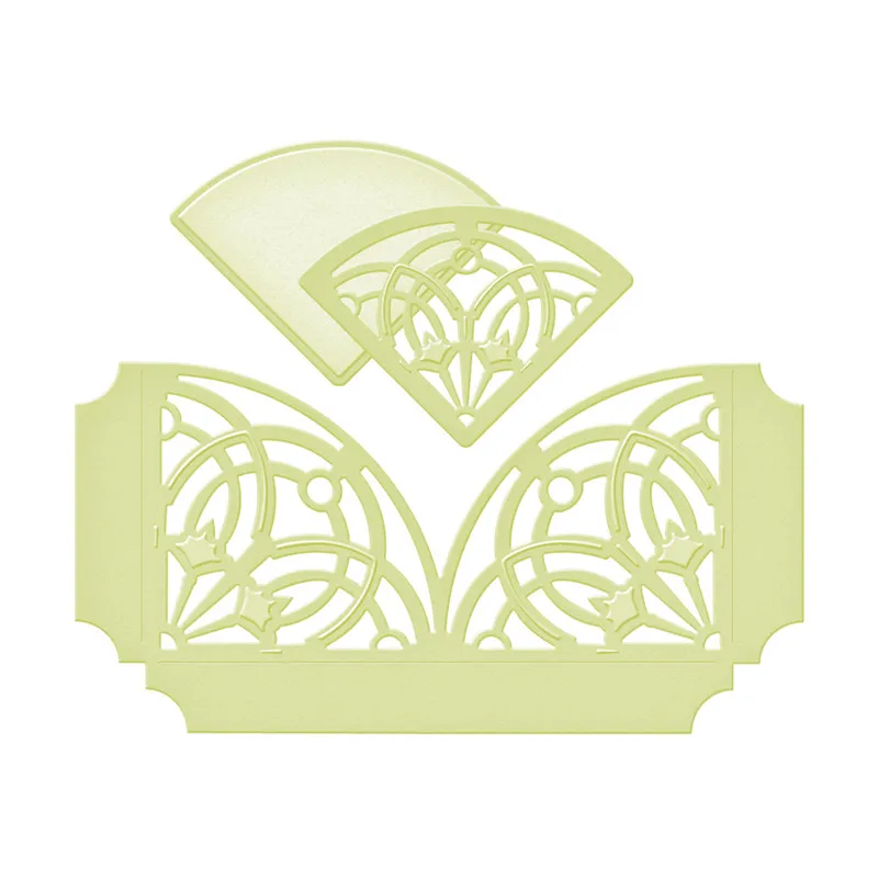 

Naifumodo Sector Frame Metal Cutting Dies Scrapbooking Cover Die Cuts Border Craft Dies Card Making DIY Embossing Decorative