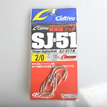 Акция 5 шт./упак., SJ-51, рыболовные крючки из высокоуглеродистой стали, несколько крючков для океанской рыбалки, сделанные в Японии#2