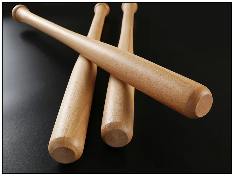 Plain Wooden Baseball Bat