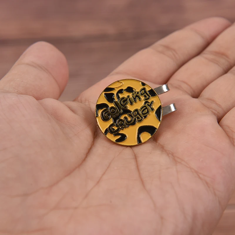 GUOMUZI 25 ملليمتر الغولف قبعة كليب ماركر الجولف وملحقاتها الكرة المغناطيسي قبعة مقاطع في الهواء الطلق سبائك الغولف المشجعين لوازم اكسسوارات