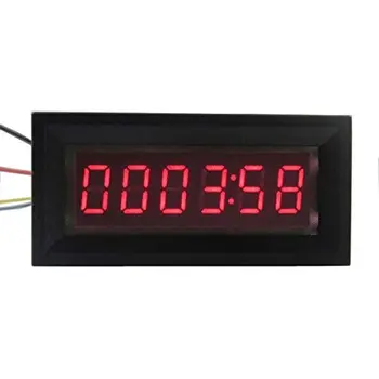 

LED Digital Timer Totalizer Hour Chronometer industrial Meter 9999:59 Digital clock DC 12V FOR Voltage current measurement