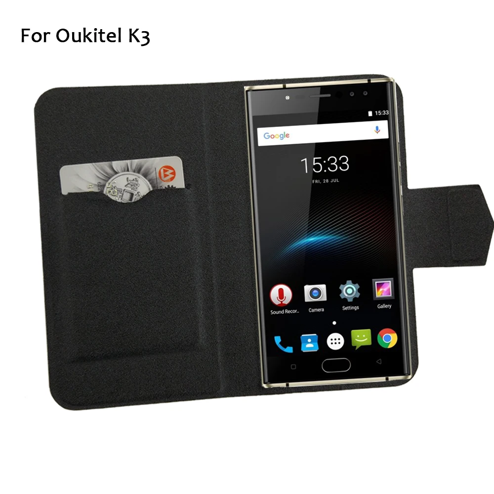 

5 Colors Hot! Oukitel K3 Case Phone Leather Cover,Factory Direct Luxury Full Flip Stand Leather Phone Shell Cases