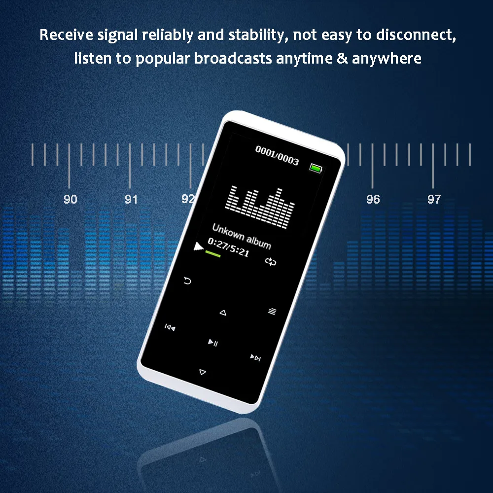 

2019 new Bluetooth 4.1 HiFi 16G MP3 MP4 fashion multi-function player recording pen media video FM radio
