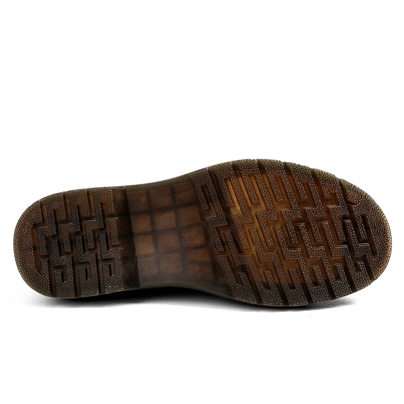 Yoylap/мужские ботинки высокого качества; Цвет черный, красный; повседневные резиновые ботильоны на шнуровке из натуральной кожи; классические мужские ботинки в деловом и деловом стиле