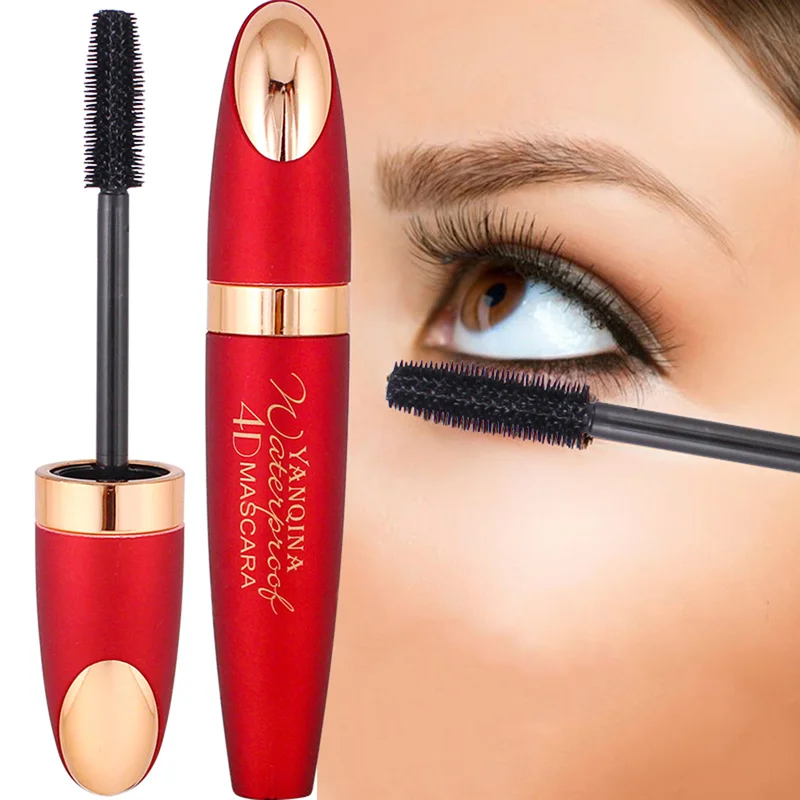 

3D Mascara Fiber Long Black Lash Eyelash Extension Waterproof Eye Makeup Silk Fiber Lash Maquiagem Profissional Completa TSLM1