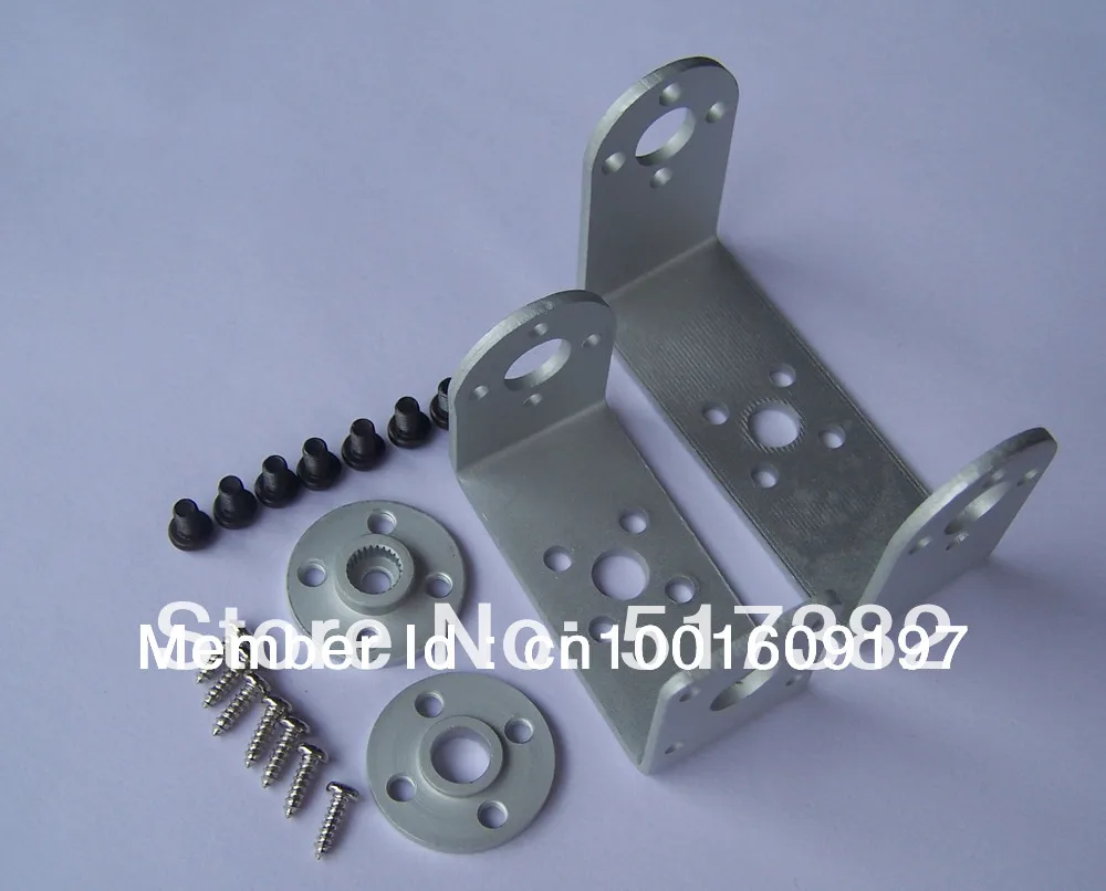 Free shipping 5 set lot Robot servo spare parts Metal U holder round servo mount Bracket