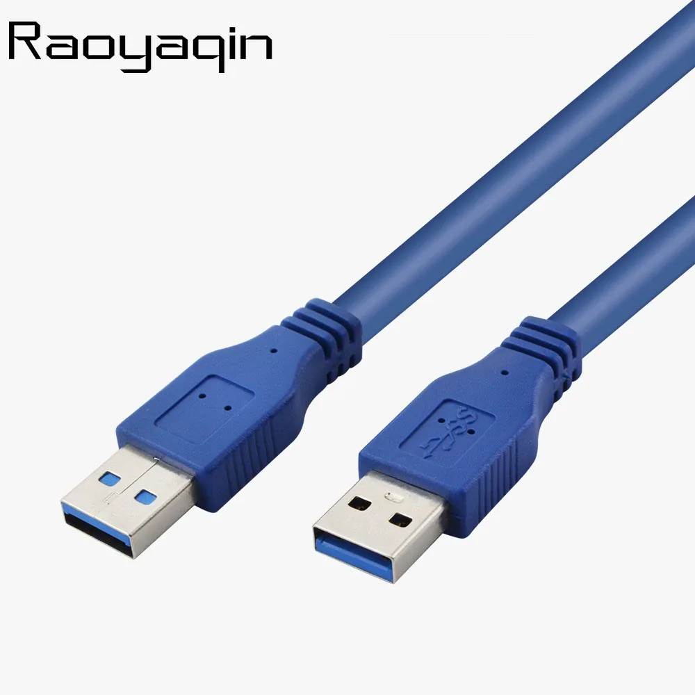 High Speed Blue Black USB 3.0 A type Male to Male USB Extension Cable