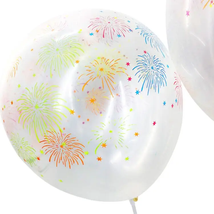 12 дюймов 2.8 г фейерверк шар из латекса прозрачный шар вечеринок воздушный шар год одежда для свадьбы, дня рождения украшения