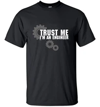 Moda confie em mim humor eu sou um engenheiro streetwear algodão homem t-shirts dos homens topos t marca superior magro roupas mma esportes