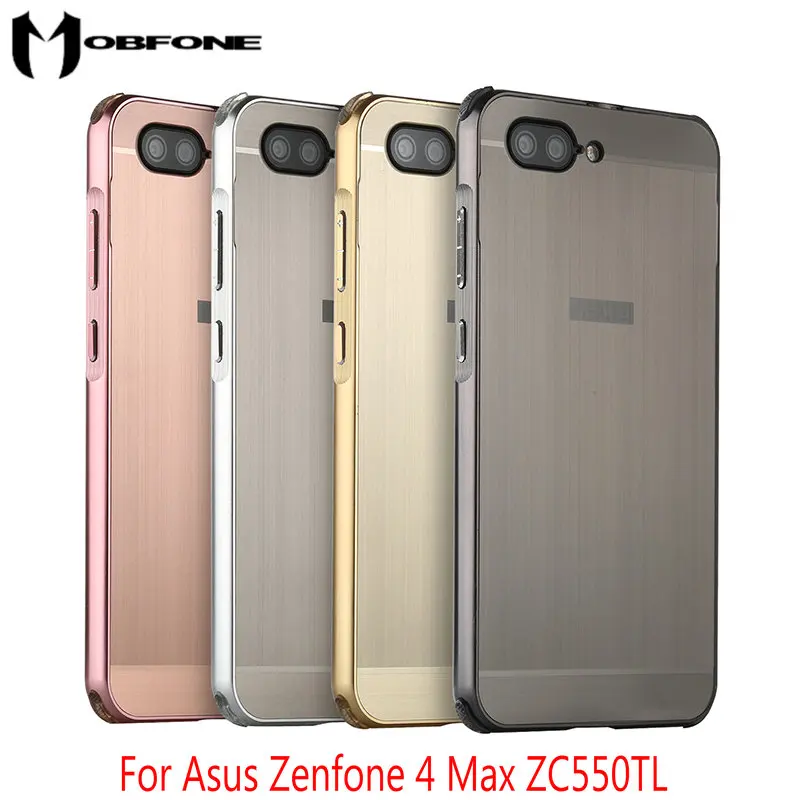 Роскошный Матовый металлический бампер для Asus Zenfone 4 Max Plus ZC550TL X015D противоударный чехол для телефона, Capa