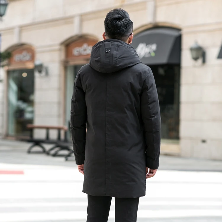 Для мужчин вниз пальто Зимняя модная пуховая куртка высокого качества парка Для мужчин повседневная Классический Бизнес Для мужчин утолщение теплая куртка