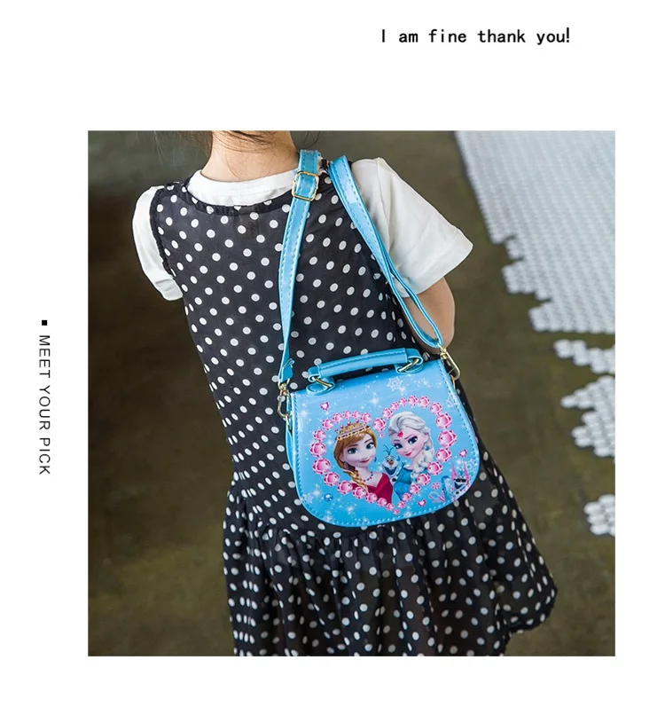 Детский плюшевый рюкзак, сумка для дошкольников, через плечо, маленькая девочка, сумка на плечо, Эльза, Анна, сумочка с принцессой, От 5 до 7 лет, сумка для девочек