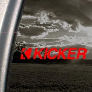Kicker наклейка Красная надпись Kicker Amp окно красная наклейка JDM стикерсы 15 см