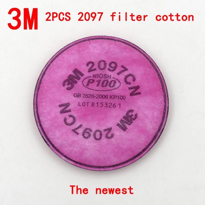

3M 2097 Genuine respirator filter 2PCS Original production Anti-particulate matter Breathe filter cotton 6000/7000 series filter