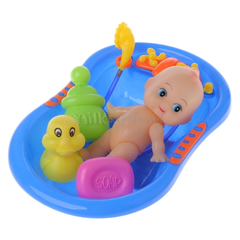 Ванна с младенческой куклой Ванна игрушка для ребенка воды плавающие игрушки раннего образования D19 Прямая поставка