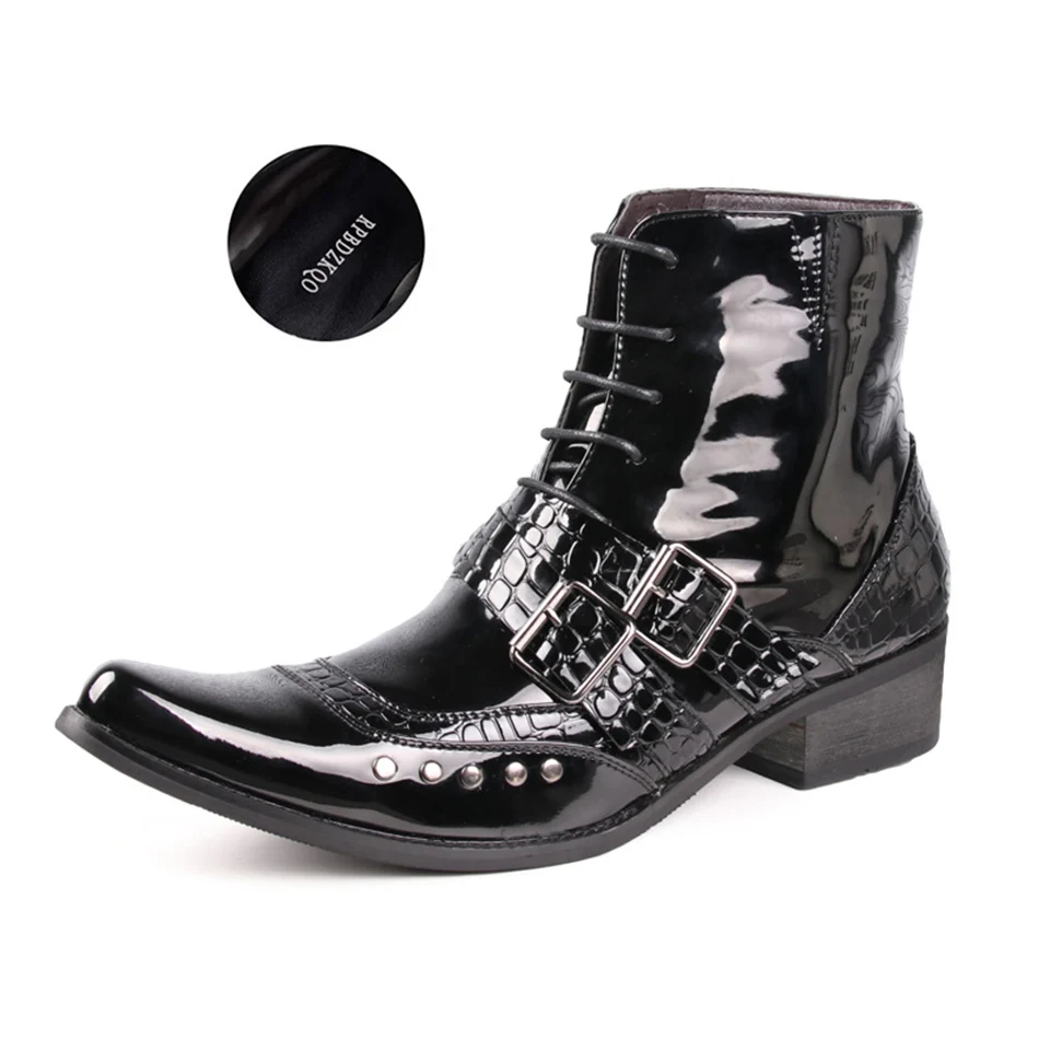 fake crocodile boots