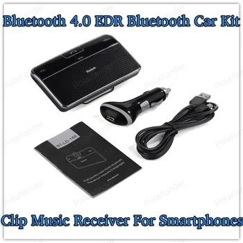 

mini car-styling Bluetooth V4.0+EDR sun visor fine clip with multi-functional car hands-free intercom system Music Receiver