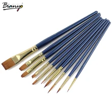 Bianyo художник поставки краски кисточки 10 шт. набор профессии рисунок Aqua Нейлон Водные кисти акриловые масла ing расчёски для волос