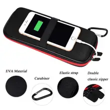 Для путешествий жесткий Мощность банковская карта чехол EVA противоударный сумка-чехол для переноски ящик для хранения с карабином для Anker AUKEY рок внешний Батарея