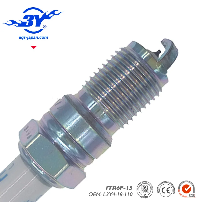 4pcs/lot . ITR6F 13 L3Y4 18 110 Iridium Spark Plug For Mazda 3 Ford Escape Jaguar X type ITR6F13
