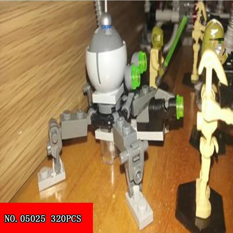 

New 05025 Wars Guidance Spider Robot Assembling Spelling Insert Toys Alpinia Oxyphylla Plastic Building Blocks 320pcs