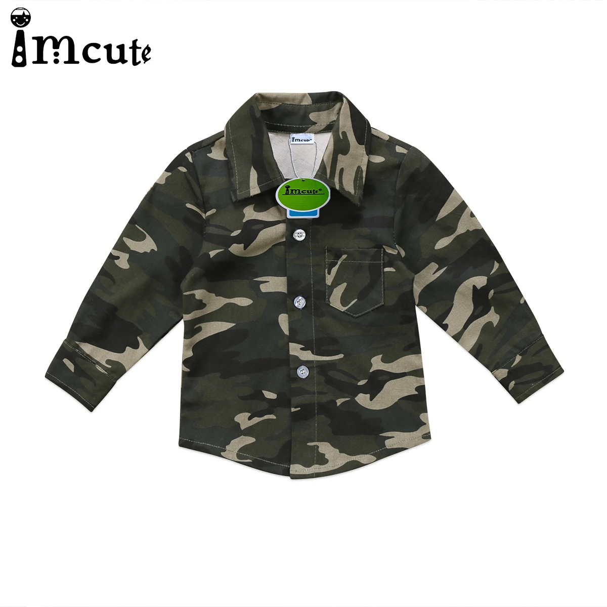 

2019 New Hot Sale Latest Fashion Toddler Kids Baby Boys Girls Camouflage Blouses Button Tops Shirt Long Sleeve shirt Clothes