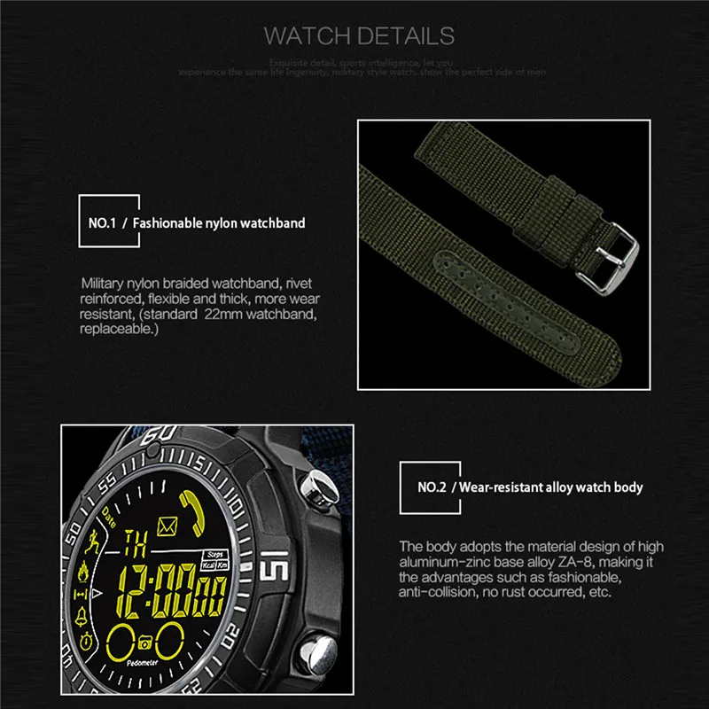 LOKMAT Smart watch Waterproof Outdoor Sport digital clock Relogio Masculino Bluetooth Smartwatch Men watch For ios android phone LOKMAT Smart watch Waterproof Outdoor Sport digital clock Relogio Masculino Bluetooth Smartwatch Men watch For ios android phone