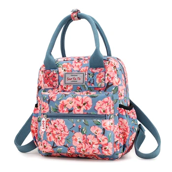 

Fresh Style Women Backpacks Floral Print Female Bookbags Waterproof Travel Backpack Casual nylon School Bag For Girls Rucksack