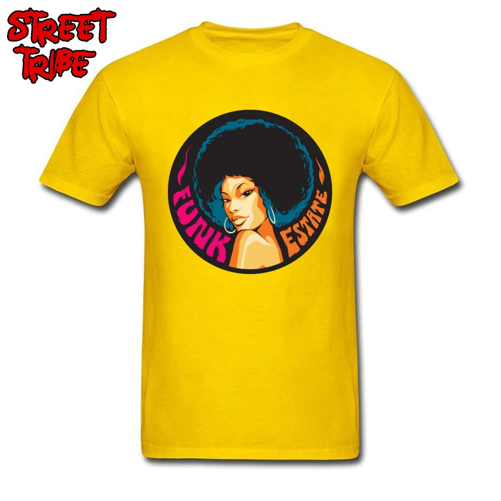 Men T Shirts funk chord beer music afro Gift Tops Tees 100% Cotton Round Collar Short Sleeve Slim Fit Tee Shirt Summer/Autumn funk chord beer music afro yellow